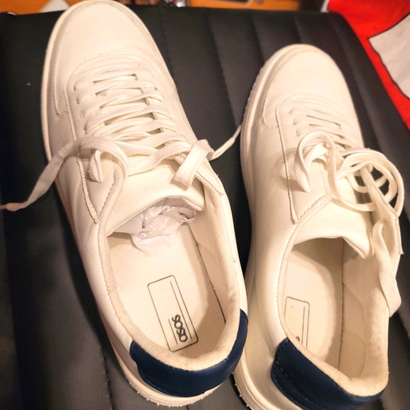 Asos White Men's Size 12 Sneakers - Picture 2 of 7